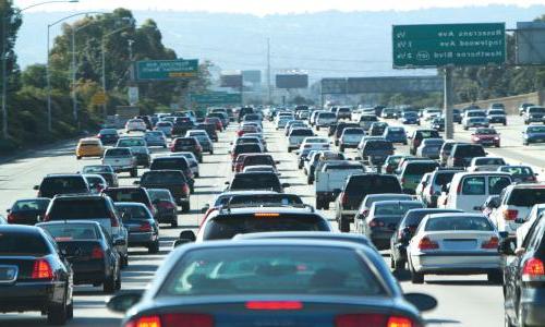 洛杉矶405号州际公路交通拥堵